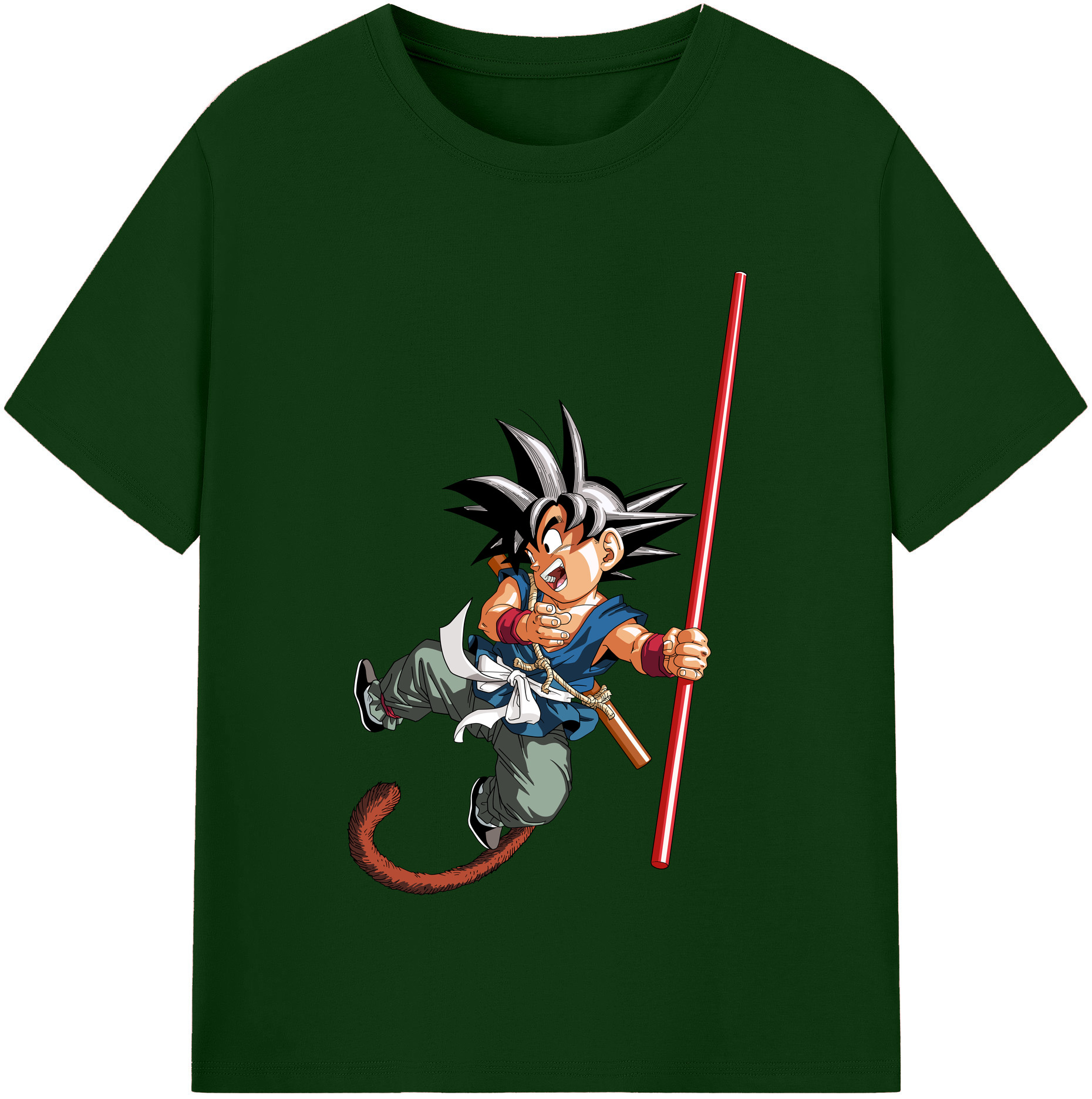 （画像用） ドラゴンボール 孫悟空（そん ごくう）Son Goku カカロット DRAGON BALL Kakarotto 綿100％半袖Tシャツ（フロントプリント）